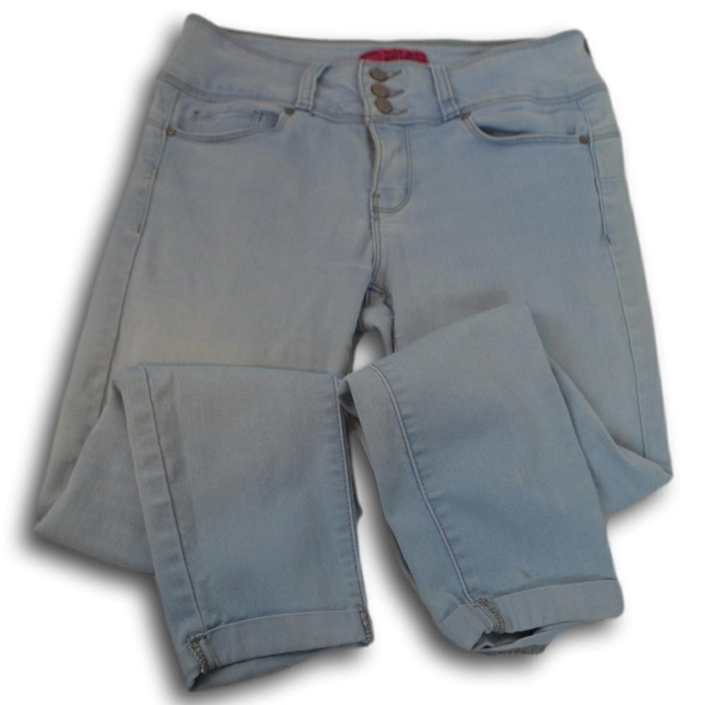 Wax Jeans Womens High Waist Jeans Light Wash Size: 5 Jrs